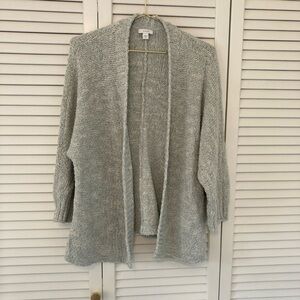 Pure Jill Women's Gray Open-Front Cardigan Sweater  Size XS